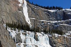 13 Frozen Waterfall Weeping Wall on Mount Cirrus From Icefields Parkway